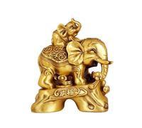 KFGISD, Figuras de Elefante for decoración del hogar y la Oficina, Estatua Feng Shui de latón, Que trae Buena Suerte y Salud Feng Shui.,Estatua Feng Shui(Style-a)