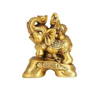 KFGISD, Figuras de Elefante for decoración del hogar y la Oficina, Estatua Feng Shui de latón, Que trae Buena Suerte y Salud Feng Shui.,Estatua Feng Shui(Style-b)