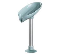 KFGISD, Jabonera con Ventosa y autodrenaje, jabonera de plástico con Forma de Hoja de Loto, Caja de Almacenamiento con autodrenaje for decoración de baño ，Portajabones(Type C)