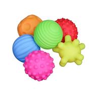 KFGISD, Juguetes for perros, pelotas sensoriales for mascotas, pelota texturizada for tocar la mano, pelota de masaje suave, juguete resistente a las mordeduras, 6 piezas al azar ，Juguetes para Perros