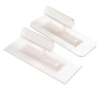 KFGISD, Llana de yeso de plástico transparente M17D,Espátula para cemento(Set)