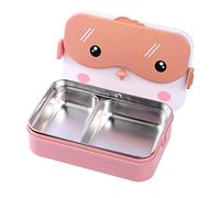 KFGISD, Lonchera aislante for la escuela, portátil, rectangular, de plástico a prueba de fugas, recipiente for alimentos, herramienta de cocina, loncheras ，Fiambreras(Bpink)