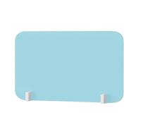 KFGISD, Mampara de PVC a Prueba de Polvo for escritorios, separadores de ambientes for Estudiantes, centros de evaluación y escuelas.,Mamparas de Escritorio(Blue,40cm*60cm Comes with a Mobile Base)