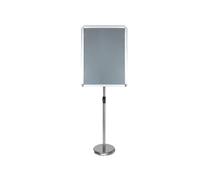 KFGISD, Marco de Aluminio de Apertura a presión con Esquina de Seguridad de 9,6 x 13,5 Pulgadas, Color Blanco,Expositor de Carteles(Silver,45 * 62.4cm)