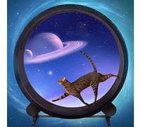 KFGISD, Marco de Escalada silencioso for Gatos, Parche de Pista, Juguetes de Fitness giratorios for Mascotas, Rueda de Ejercicio for Gatos,Unser Laufrad-Laufband ist für Alle Katzen geeign