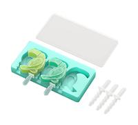 KFGISD, Molde de silicona de grado alimenticio for hornear postres, helados, tucanes, galletas, fácil de usar for niños y principiantes.,Moldes para helados(Cyan)