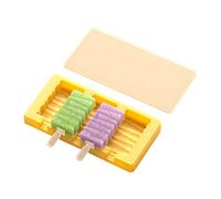 KFGISD, Molde reutilizable for helado con tapa de silicona for hacer paletas caseras con forma de corazón.,Moldes para helados(Blue,Ice cream)