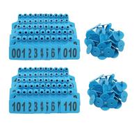 KFGISD, Oreja de ganado T001-100 -901-1000 Número, Caballos, Cerdos, Cabras y Ovejas Animales de Granja 701-800 Azul/Rojo/.901-1000,Crotales para ganado(Blue,1 100)