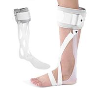 KFGISD, Órtesis de pie caído recortable - Férula ligera de polietileno for recuperación de accidentes cerebrovasculares - for caminatas largas, derecha-M,Botas de apoyo para fracturas(Right,M)
