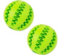 KFGISD, Pelota de Goma for Perros, Juguete for Cachorros, Perros Grandes, Limpieza de Dientes, Snack, 2 Unidades, Rojo, 6 cm ，Juguetes para Perros(Green 6cm)