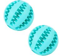 KFGISD, Pelota de Goma for Perros, Juguete for Cachorros, Perros Grandes, Limpieza de Dientes, Snack, 2 Unidades, Rojo, 6 cm ，Juguetes para Perros(Blue 6cm)