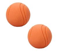 KFGISD, Pelota de Goma Resistente a Las mordeduras for Perros, Cachorro, Pitbull, Pelota sólida, Suministros for Mascotas, 2 Unidades, Color Rojo, Talla S ，Juguetes para Perros(Orange XL)