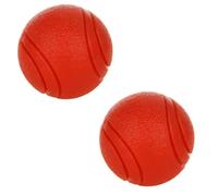 KFGISD, Pelota de Goma Resistente a Las mordeduras for Perros, Cachorro, Pitbull, Pelota sólida, Suministros for Mascotas, 2 Unidades, Color Rojo, Talla S ，Juguetes para Perros(Red S)