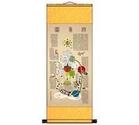 KFGISD, Pintura clásica de pergamino for el hogar, oficina y Feng Shui del Emperador Amarillo Taoísta Chino,Pintura artística china