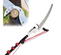 KFGISD, Podadora telescópica de árboles con pértiga, tijeras de podar, sierra de jardín for podar y recortar ramas y hojas, sin necesidad de escalera.,Sierra de ramas altas(24ft)