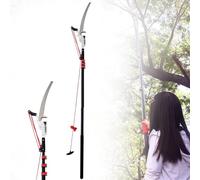 KFGISD, Podadora telescópica de árboles, sierra de pértiga extensible de largo alcance, podadora de árboles for recortar ramas y hojas.,Sierra de ramas altas