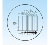 KFGISD, Portaobjetos de microscopio de 19 mm de diámetro, Regla de calibración de retícula, Regla de calibración de microscopio, micrómetro de Platina,Cristales para microscopios(C2)