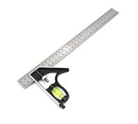 KFGISD, Regla de ángulo recto ajustable de 300 mm, 45/90 grados, combinada for ingenieros, con nivel de burbuja y juego de trazadores.,Reglas(United States)