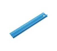 KFGISD, Regla recta profesional de aleación de aluminio, escala protectora, herramienta de dibujo for ingenieros, 3 tamaños, juego azul/rojo,Reglas(Blue20cm)