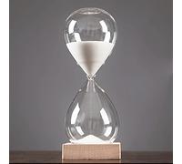 KFGISD, Reloj de Arena de Madera de 10/30/60 Minutos, Moderno ，Reloj de Arena(Wit,30 Minutes(20 * 8cm))