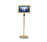 KFGISD, Soporte for Carteles A2/A3/A4 con Pedestal Resistente for visualización Vertical y Horizontal, for Exteriores e Interiores, 9,6 x 13,5 Pulgadas, Color Blanco,Expositor de Carteles(Black,9.45*