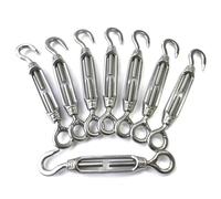 KFGISD, Tensor de alambre de acero inoxidable M4, 3 piezas, gancho y ojo,Tensor de acero inoxidable(8pcs M4 Jj)