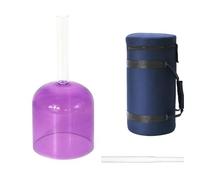 KFHDSAS Cáliz De Cristal Transparente De Mano For Aliviar El Estrés, Terapia De Sonido Budista, Accesorio De Meditación, Alivia La Fatiga Y La Ansiedad, con Estuche De Transporte(440Hz,8 Inch E Note)