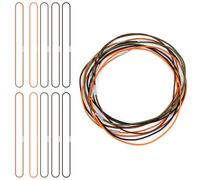 KFHENSOMR 10 bandas elásticas para cuaderno de viajero, accesorios de diario multicolor para conectar insertos, bandas de salto fuertes para diarios y planificadores de viaje de tamaño A5 y estándar