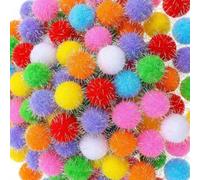 KFHENSOMR 120 bolas de pompón de gato, bola de purpurina de 1.6 pulgadas, bolas brillantes, bolas de flash de colores surtidos, juguetes interactivos para gatos para jugar a gatitos, ejercicio y