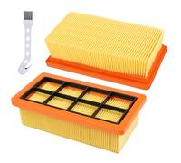 KFI 7420 - Filtros de pliegue plano para aspiradoras de cenizas y secas Kärcher AD 2, AD 2 Battery, AD 4 Premium, AD 3 Premium, AD 3, AD 3.200, AD 3.000, filtro de piezas de repuesto 6.415-953.0 (2
