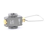 KFI Adaptador de recarga de recipiente de gas, dispositivo de transferencia de combustible, adaptador de recarga de botella de gas, válvula de presión de gas portátil para exteriores, válvula de purga
