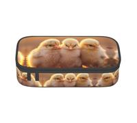 Kfjghhl A Brood of Chickens2 - Estuche grande para niñas y niños, bonito estuche secundario de gran capacidad, compartimentos con cremallera