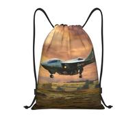 Kfjghhl Aircraft Fighter Jets - Mochila deportiva con cordón ajustable para mujeres, hombres, niños, deportes al aire libre, Black, M, Vacaciones