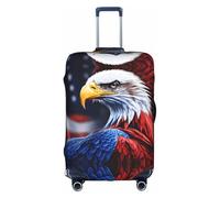 Kfjghhl American Bald Eagle - Funda de equipaje lavable a la moda, protector de maleta para equipaje de viaje de 18 a 32 pulgadas, White, S