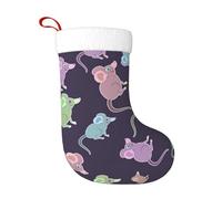 Kfjghhl Animals-Cute Mouse - Calcetín de Navidad para adultos y niños, bolsas colgantes para decoración del hogar, bolsa de regalo