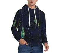 Kfjghhl Beautiful Bottle Of Under The Night Sky - Sudadera con capucha para hombre, forro polar, manga larga, regalo de San Valentín, Negro, XL