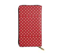 Kfjghhl Big White Dot - Cartera de piel para mujer, gran capacidad, tarjetero, bloqueo RFID, piel