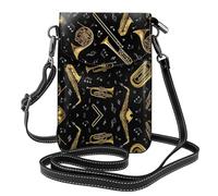 Kfjghhl Bolsos cruzados pequeños de instrumentos musicales para mujer, ligeros, de cuero vegano, para teléfono celular, cartera