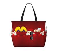 Kfjghhl Bonita bolsa de viaje de Santa Claus de gran capacidad para mujer, con bolsillos, para laptop, trabajo, gimnasio, adulto