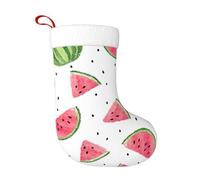 Kfjghhl Calcetín de Navidad con diseño de sandía y frutas frescas para adultos y niños, bolsa de regalo para decoración del hogar