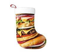 Kfjghhl Calcetines de Navidad divertidos con patrón de alimentos, para adultos y niños, bolsas colgantes para decoración del hogar, bolsa de regalo