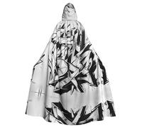 Kfjghhl Capa unisex con capucha para dibujo de graffiti, disfraz de fiesta de Halloween, cosplay, para adultos, Navidad, 58 pulgadas