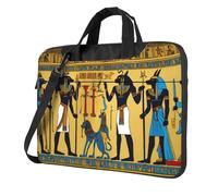 Kfjghhl Classic Ancient Egypt Tribe Series - Maletín para laptop, compartimento para cuaderno, elegante, bolsa de negocios para oficina separada, Black, 13 inch
