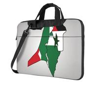 Kfjghhl Classic State Of Palestine Flag Map02 - Maletín para ordenador portátil, compartimento para cuaderno, elegante, bolsa de negocios para oficina separada, Black, 15.6 inch