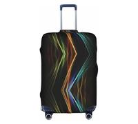 Kfjghhl Colorful Lines Art - Funda lavable para equipaje, protector de maleta de 18 a 32 pulgadas, White, L