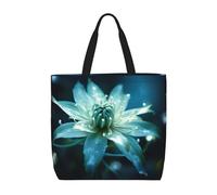 Kfjghhl Cool Light Flowers Totes Bag - Bolsa de mano de gran capacidad con cremallera para mujer, mujer, niña, tienda, trabajo, universidad, uso diario