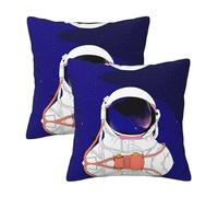 Kfjghhl Cool Man In Outer Space Galaxy - Fundas de almohada decorativas para sofá de granja, 4 tamaños, funda de cojín cuadrada