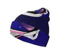 Kfjghhl Cool Man in Outer Space Galaxy - Gorro de punto cálido para mujer, forro polar térmico, para invierno, para mujer, color negro