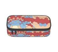 Kfjghhl Estuche grande con diseño de mapa regional de Turquía, para niñas y niños, con compartimentos con cremallera