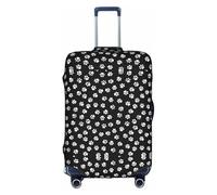 Kfjghhl Funda de equipaje lavable con estampado de patas, protector de maleta de 18 a 32 pulgadas, White, S